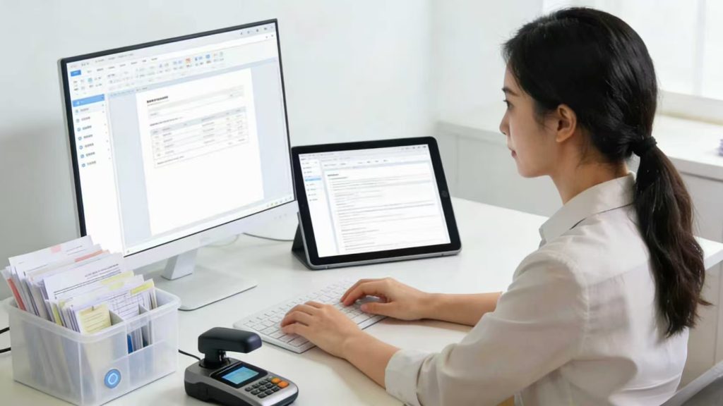 远程对账/票据整理出纳