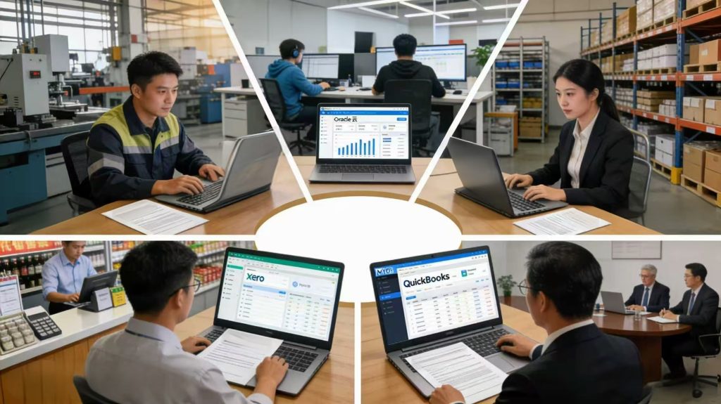 SAP/Oracle/NetSuite/Xero/MYOB/QuickBooks