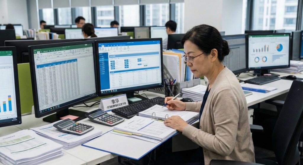 资深薪酬福利后台运营专家正在进行多维度算薪复核